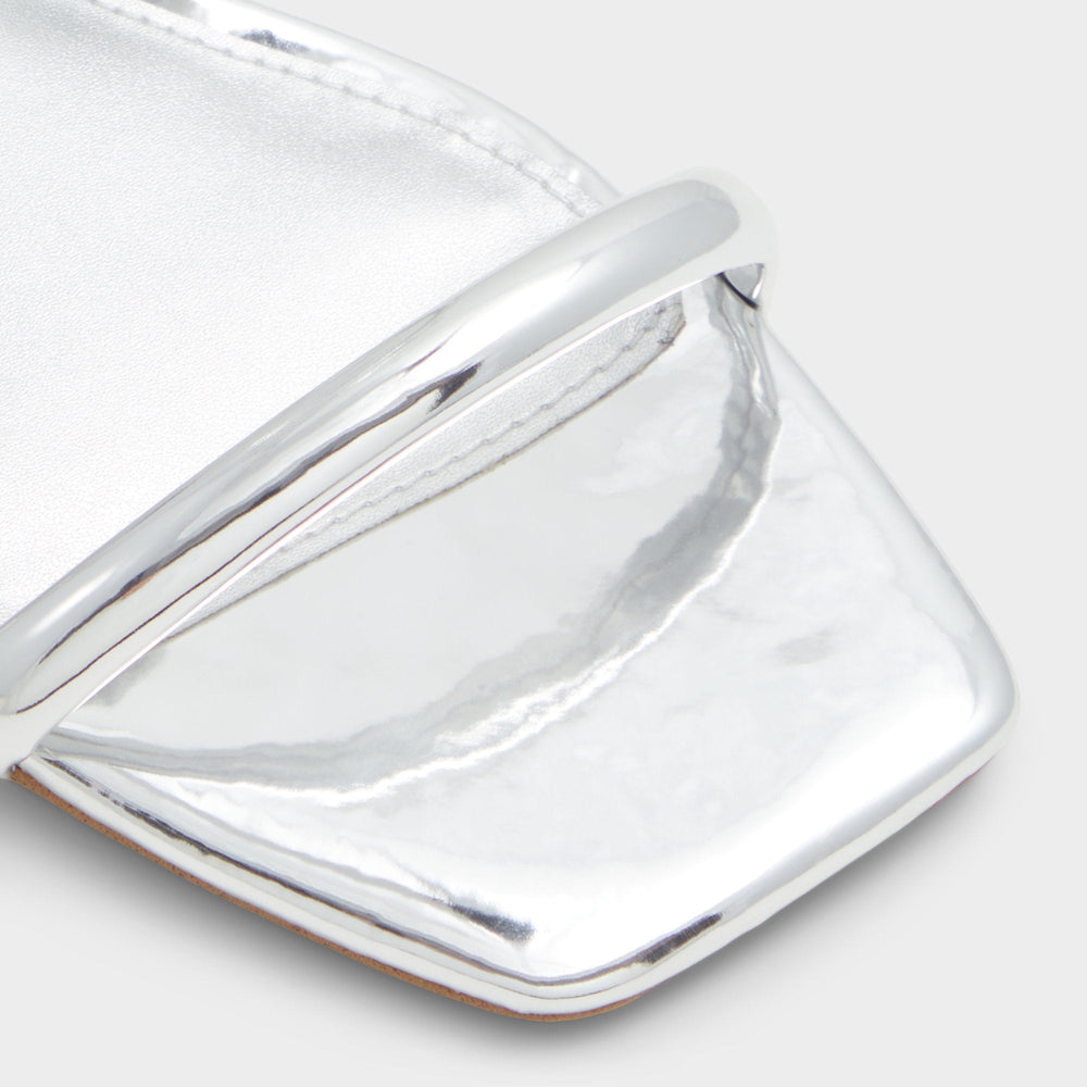 Silver Spinna in Silver - Strappy sandal, Block heel | Aldo