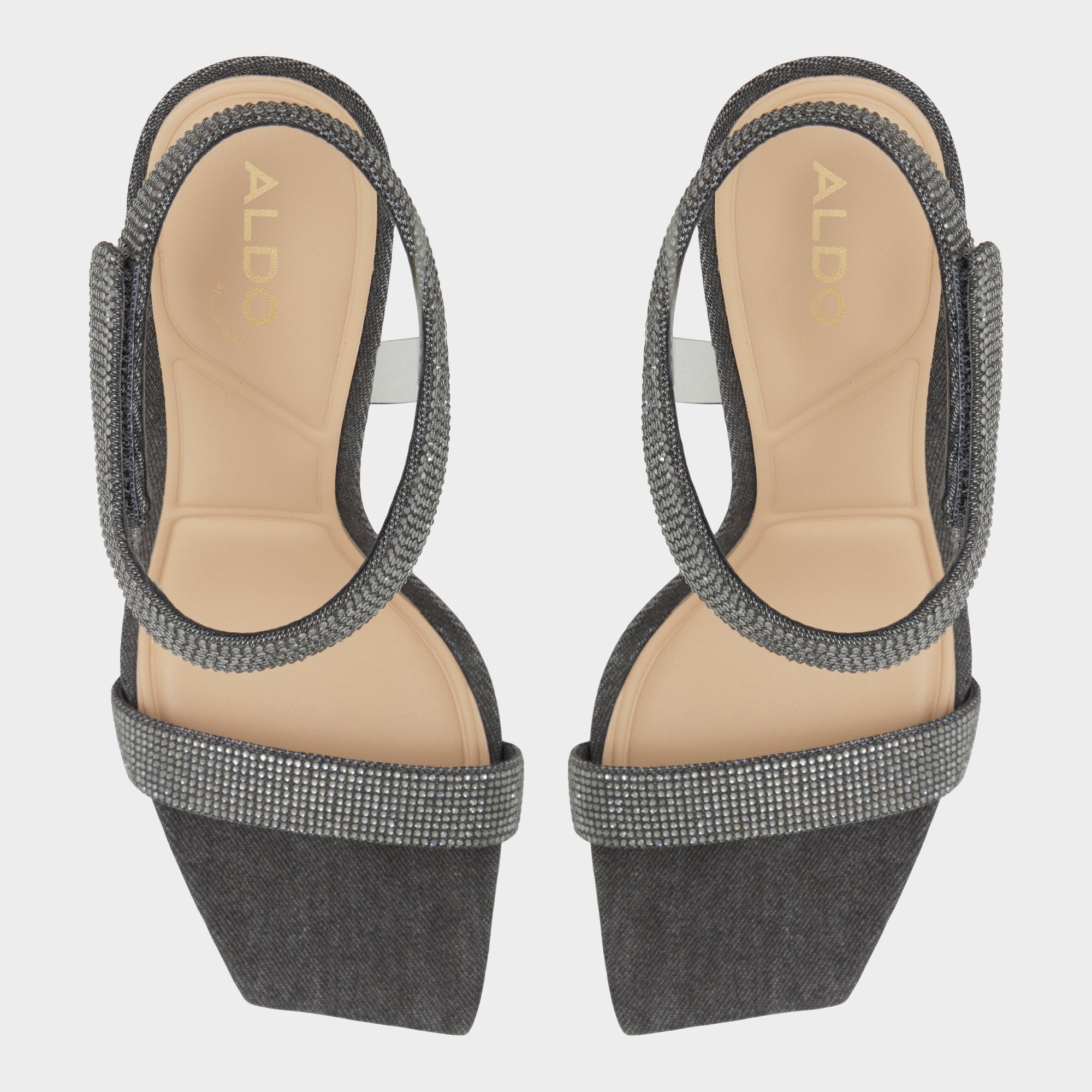 Dark Grey Rosy Dark Grey Women's Strappy sandals - Strappy heeled sandal | Aldo
