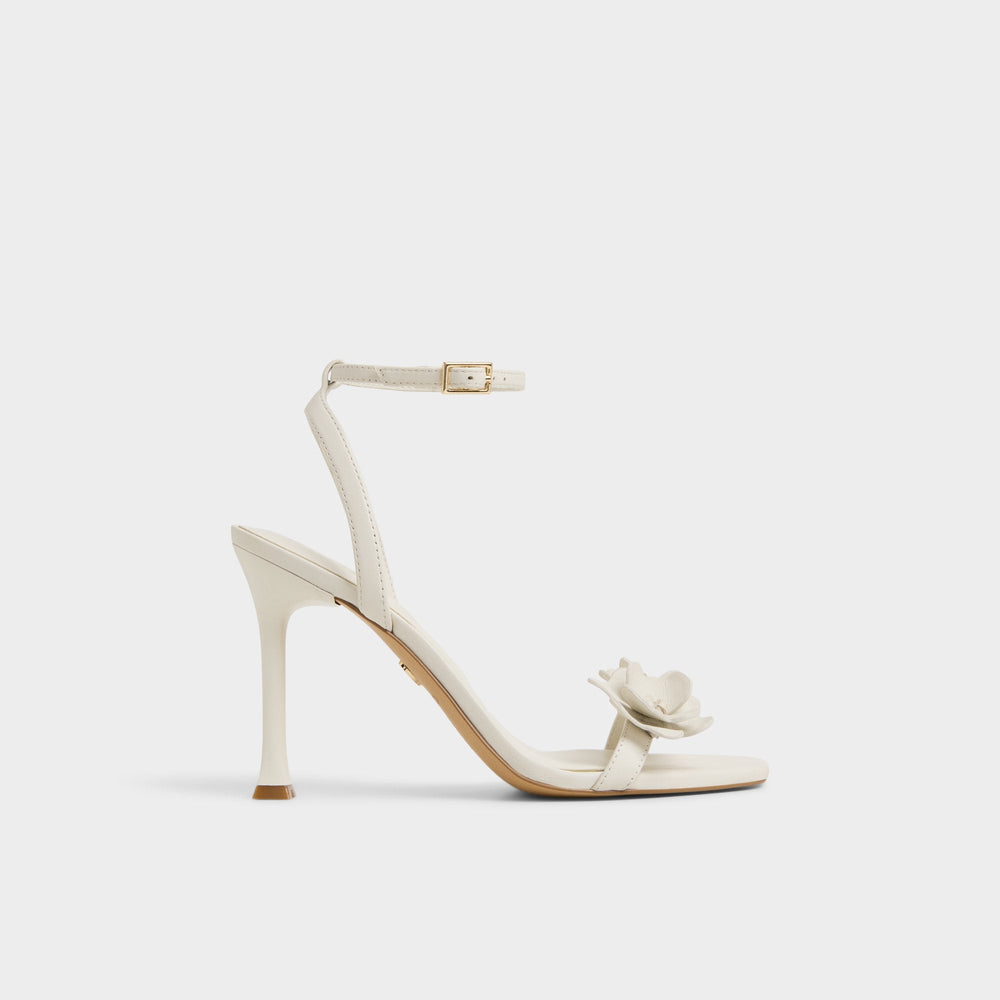 White/bone Daisylily White/Bone Women's Heeled sandals - Strappy heeled sandal, Stiletto heel | Aldo