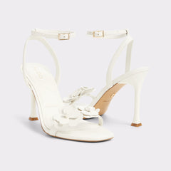 White/bone Daisylily White/Bone Women's Heeled sandals - Strappy heeled sandal, Stiletto heel | Aldo