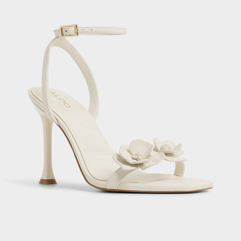White/bone Daisylily White/Bone Women's Heeled sandals - Strappy heeled sandal, Stiletto heel | Aldo