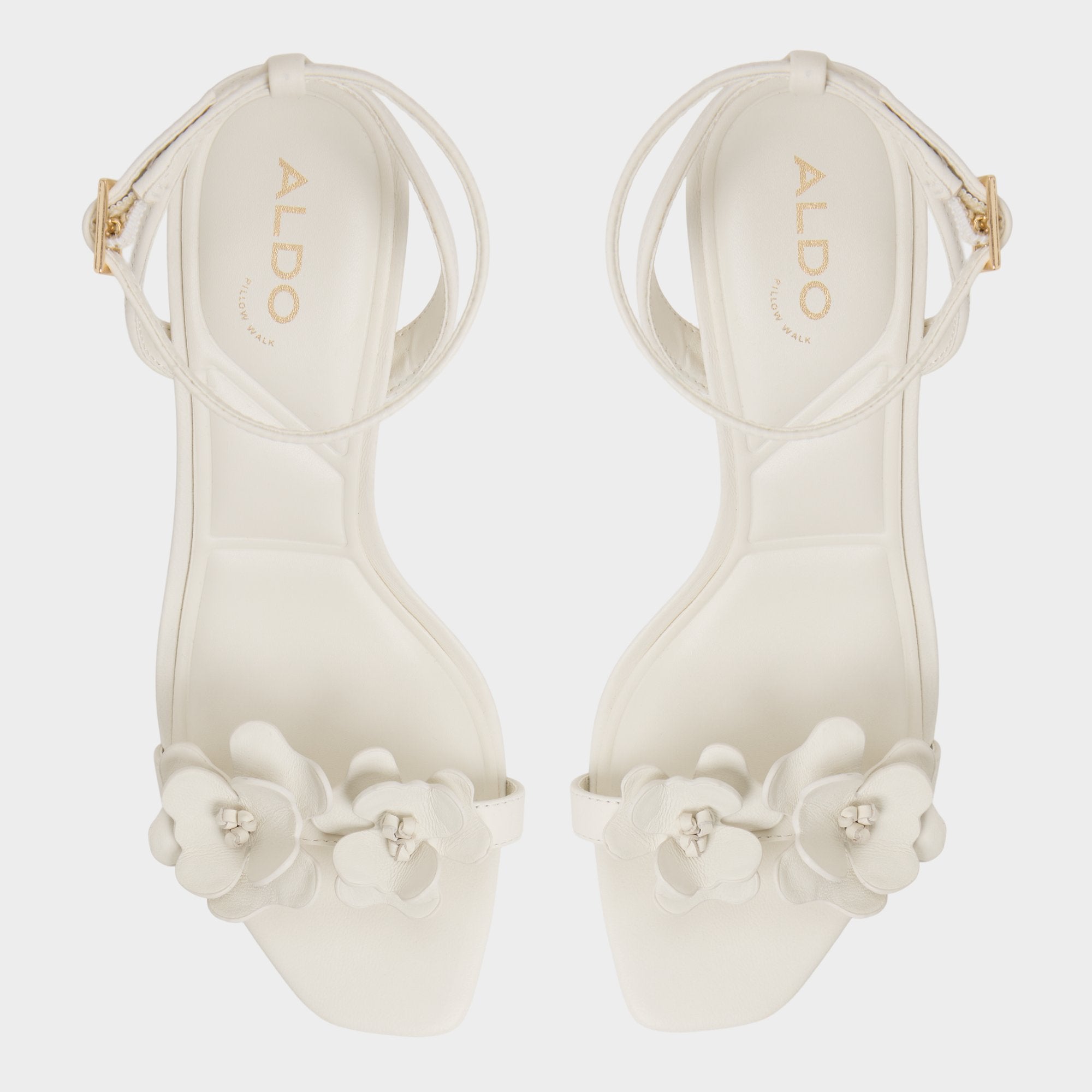 White/bone Daisylily White/Bone Women's Heeled sandals - Strappy heeled sandal, Stiletto heel | Aldo
