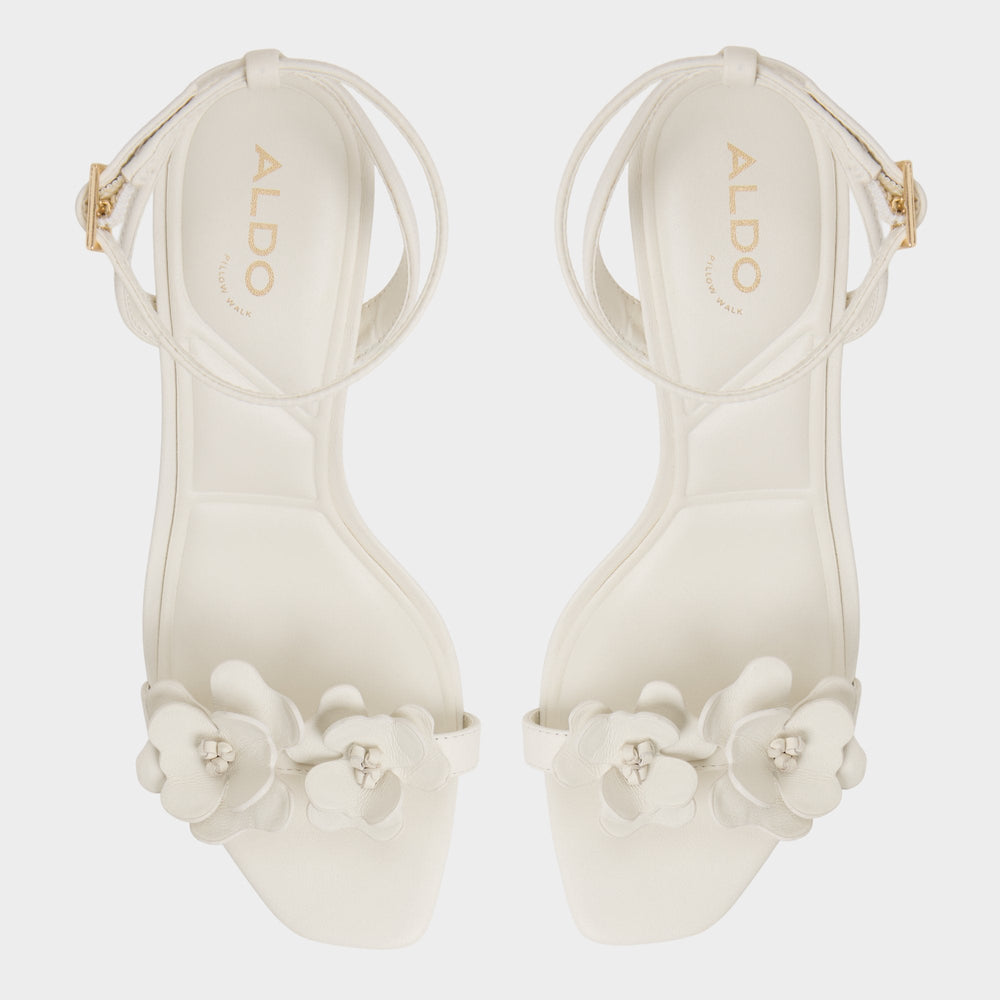 White/bone Daisylily White/Bone Women's Heeled sandals - Strappy heeled sandal, Stiletto heel | Aldo