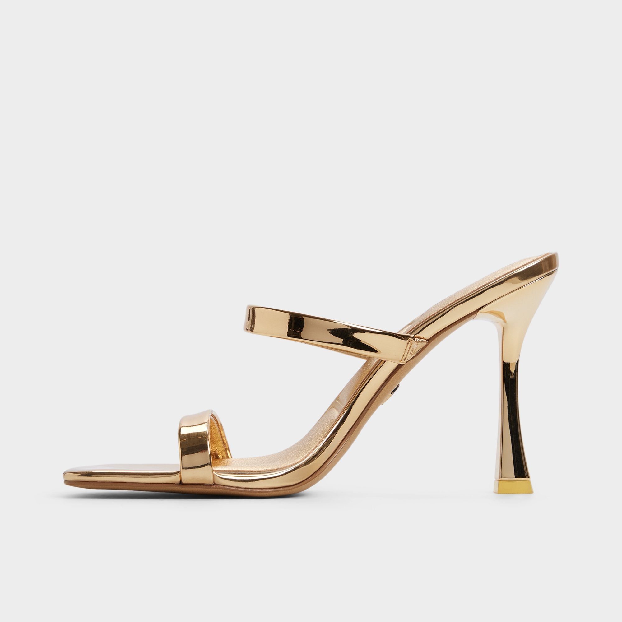 Gold Evalyn in Gold - Strappy heeled sandal, Stiletto heel | Aldo