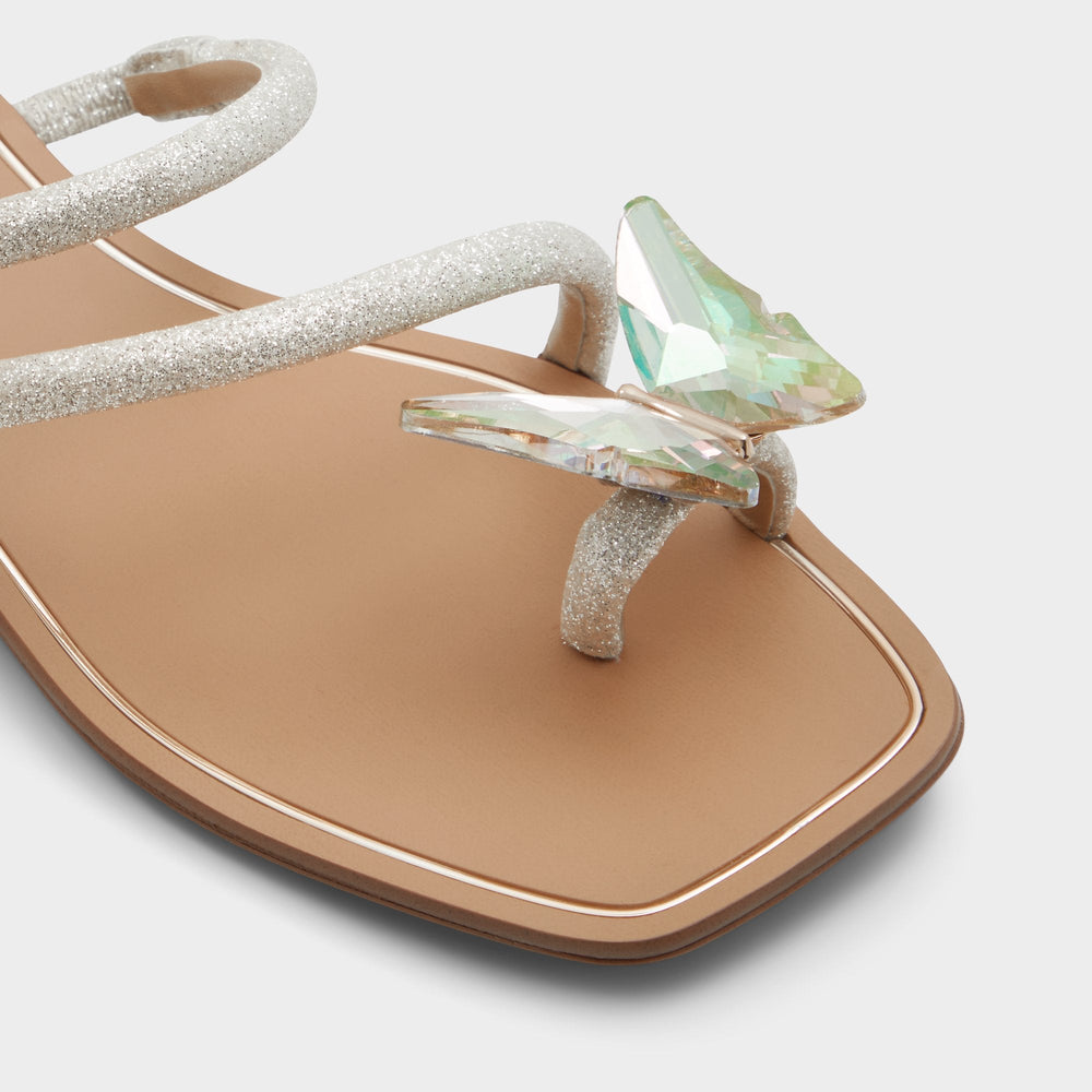 Silver Garberia Silver Women's Flats - Flip flop | Aldo