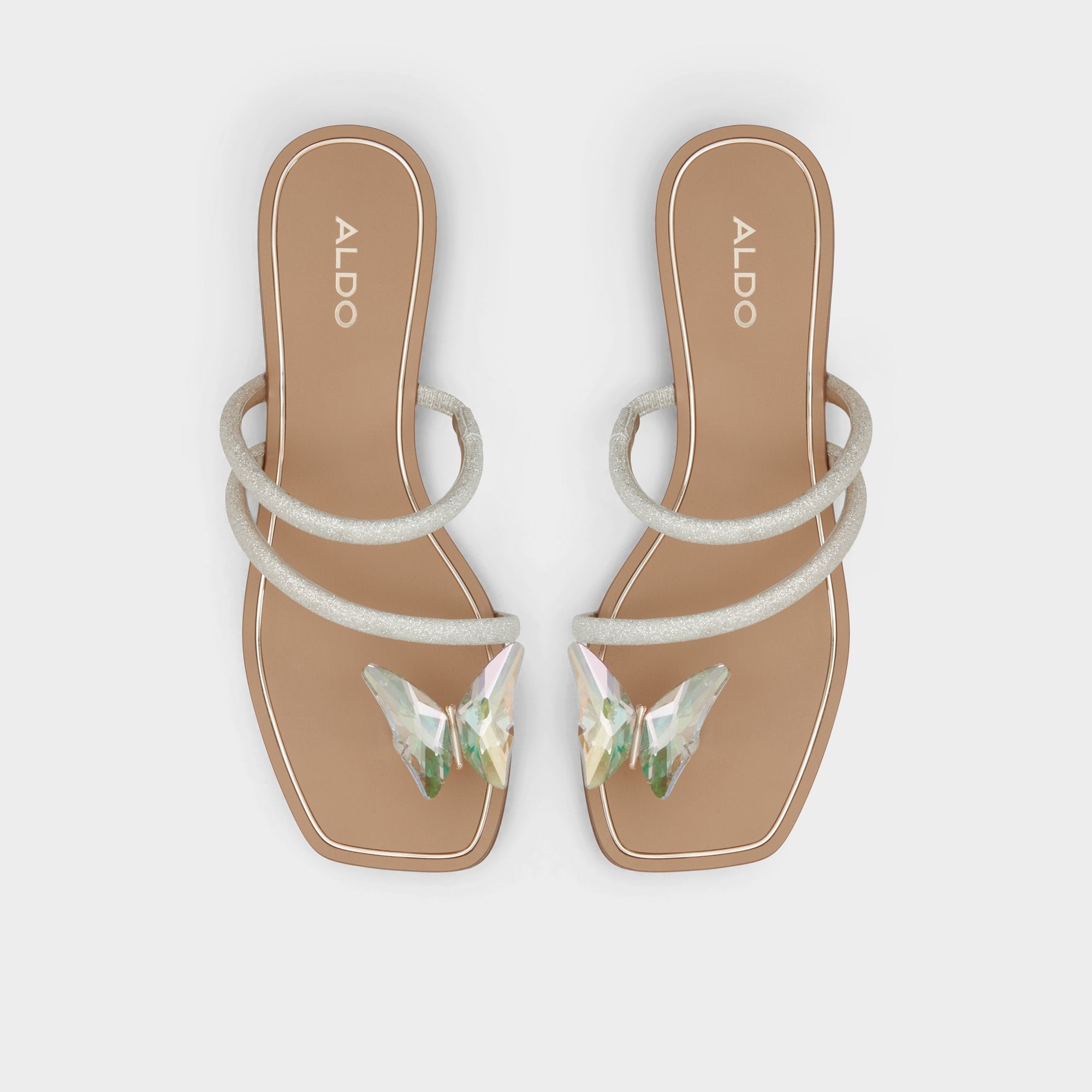 Silver Garberia Silver Women's Flats - Flip flop | Aldo