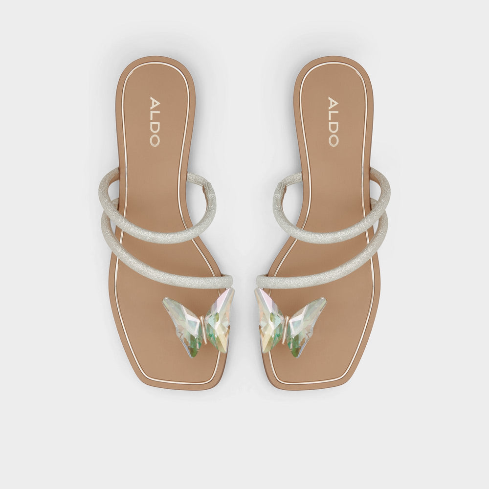 Silver Garberia Silver Women's Flats - Flip flop | Aldo