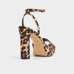 Brown Multi Chicgleam Brown Multi Women's Strappy sandals - Strappy heeled sandal, Platform | Aldo
