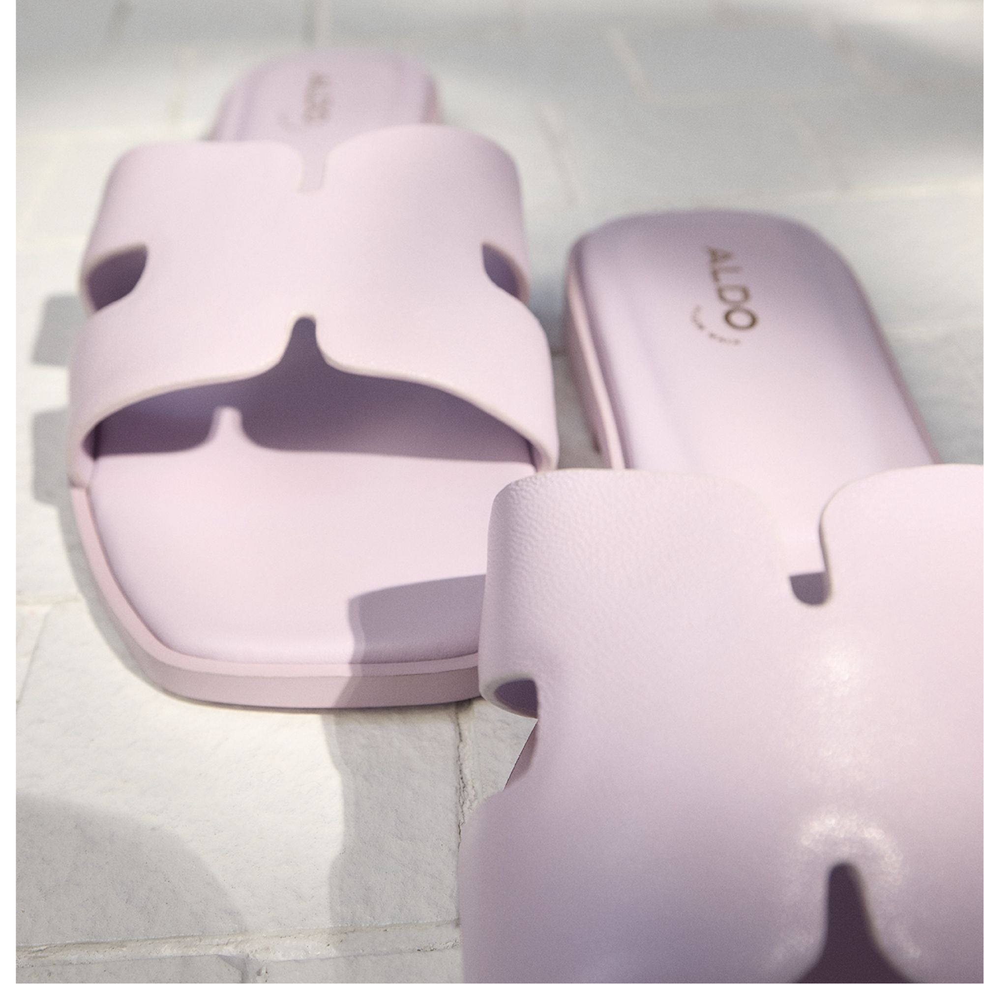 Light purple Itsandal Light Purple Women's Flats - Slide sandal | Aldo