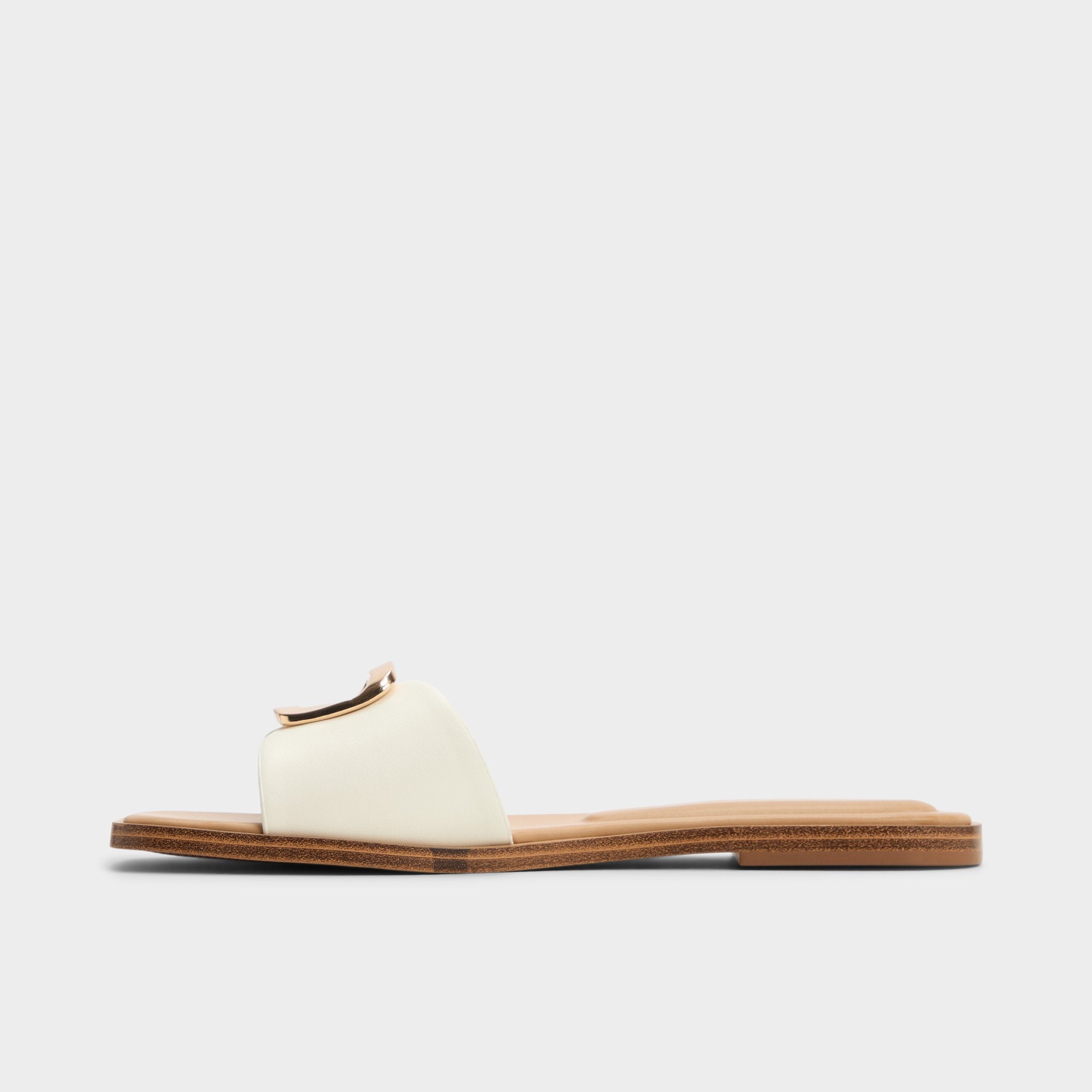 White Tidella White Women's Flats - Slide sandal | Aldo