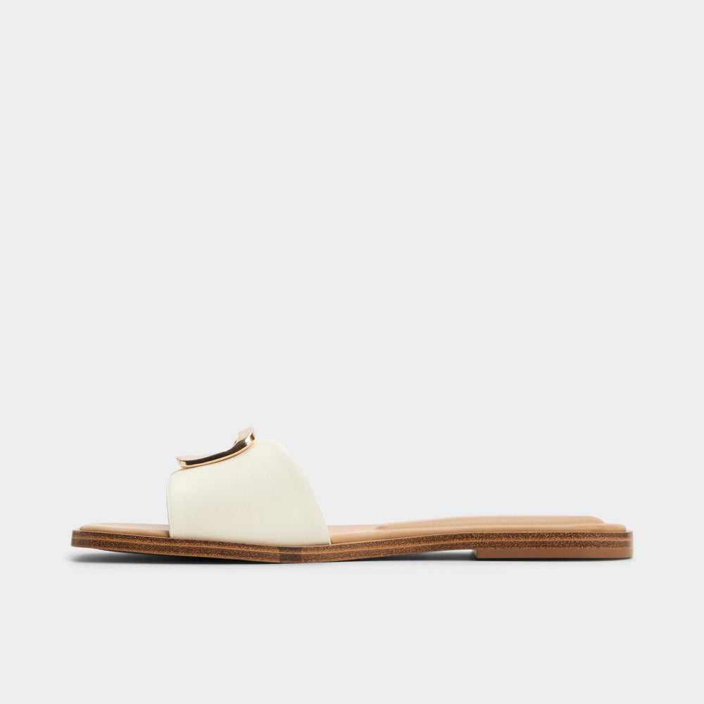White Tidella White Women's Flats - Slide sandal | Aldo