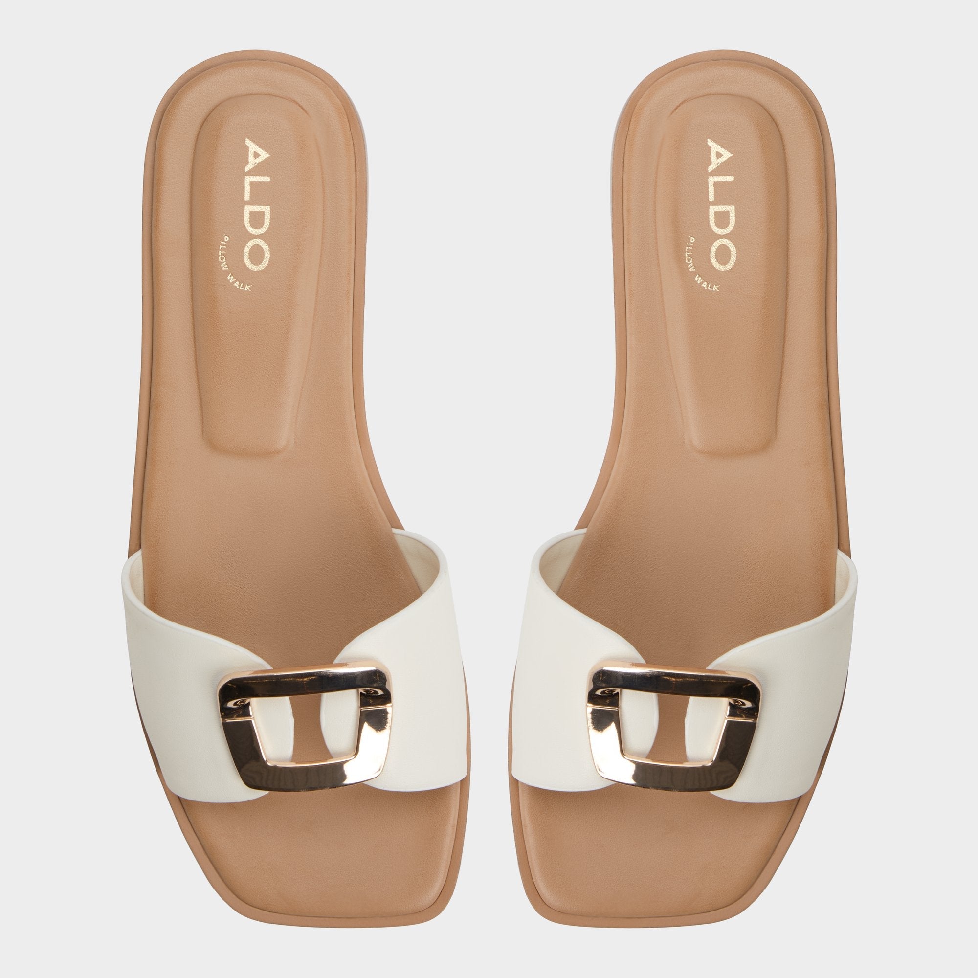 White Tidella White Women's Flats - Slide sandal | Aldo