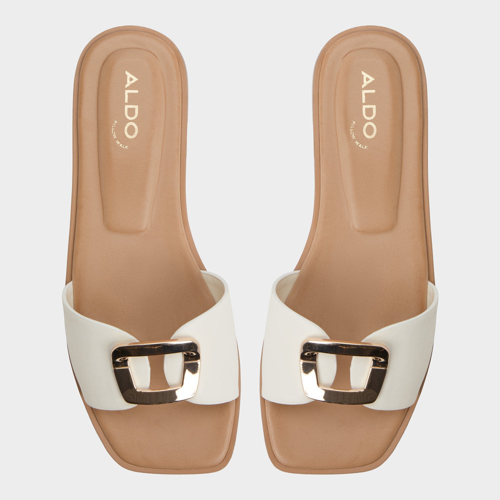 White Tidella White Women's Flats - Slide sandal | Aldo