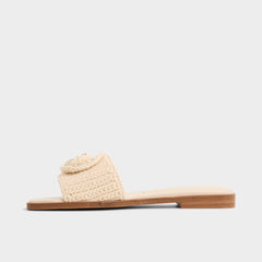 Light beige Sabbia Light Beige Women's Flats - Slide sandal | Aldo