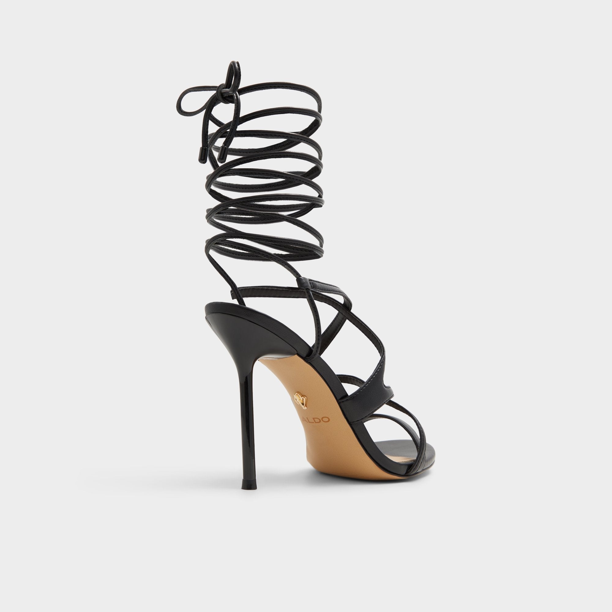 Black Marylou Black Women's Strappy sandals - Strappy heeled sandal | Aldo