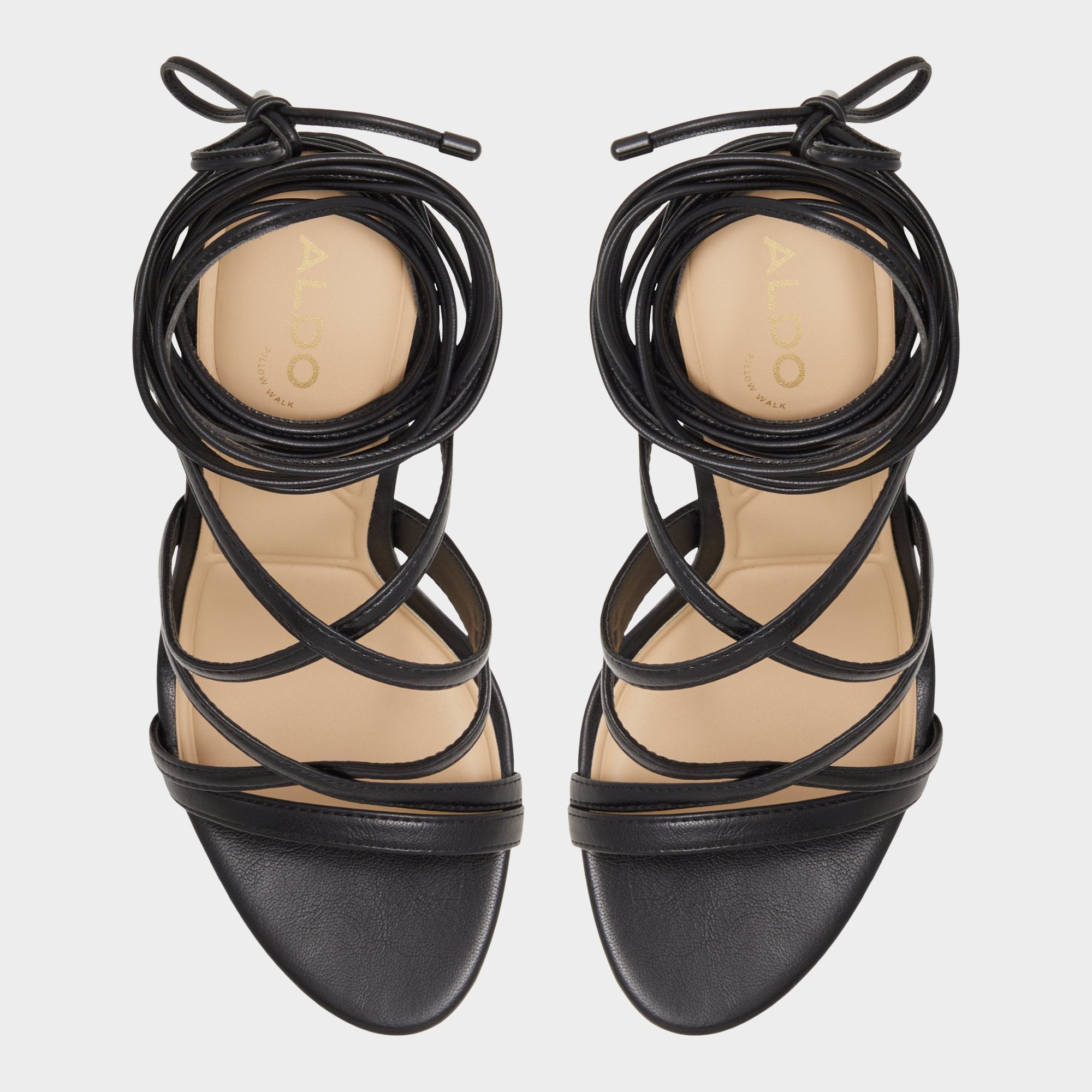Black Marylou Black Women's Strappy sandals - Strappy heeled sandal | Aldo