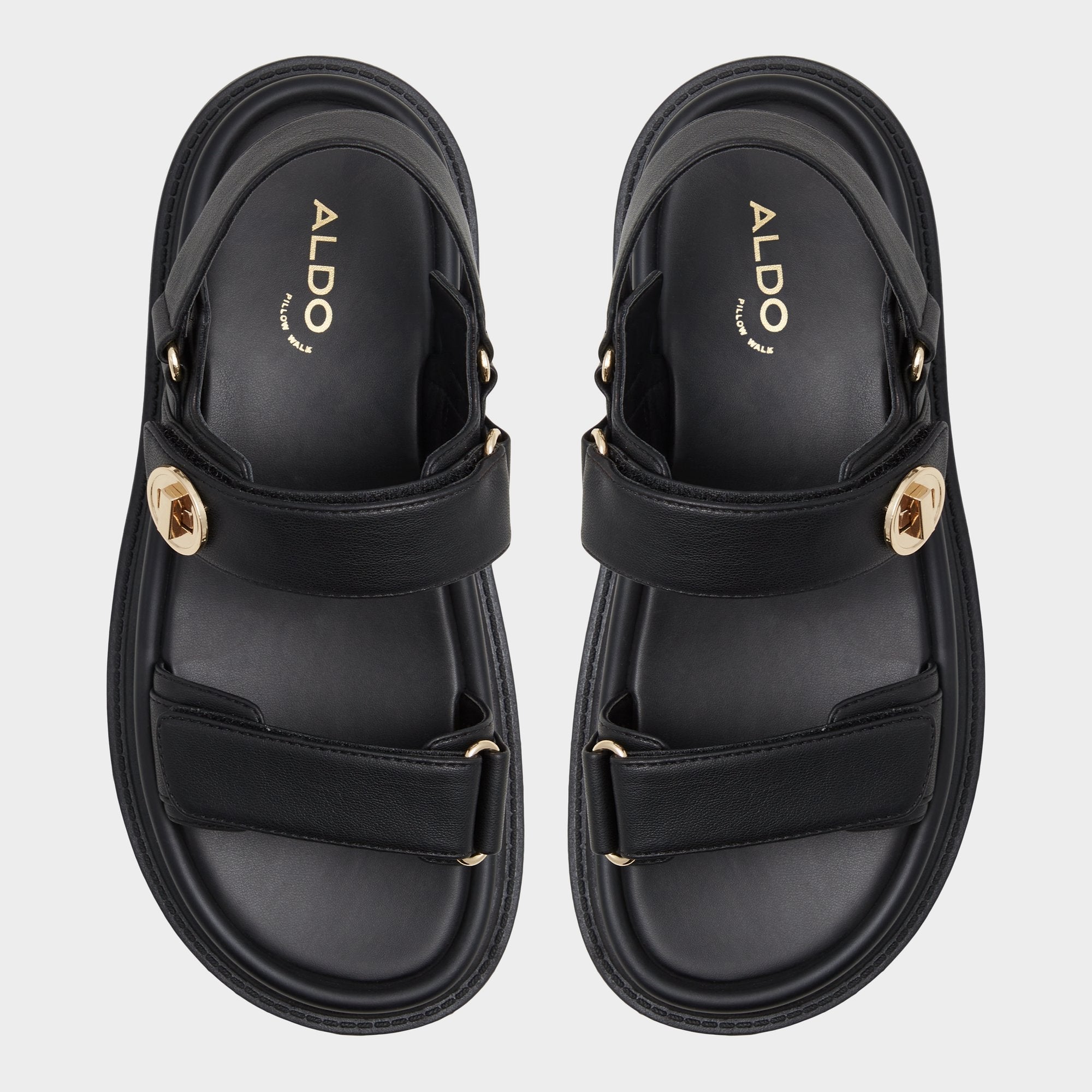 Black Linette Black Women's Footbed sandals - Footbed sandal, Footbed sandal | Aldo