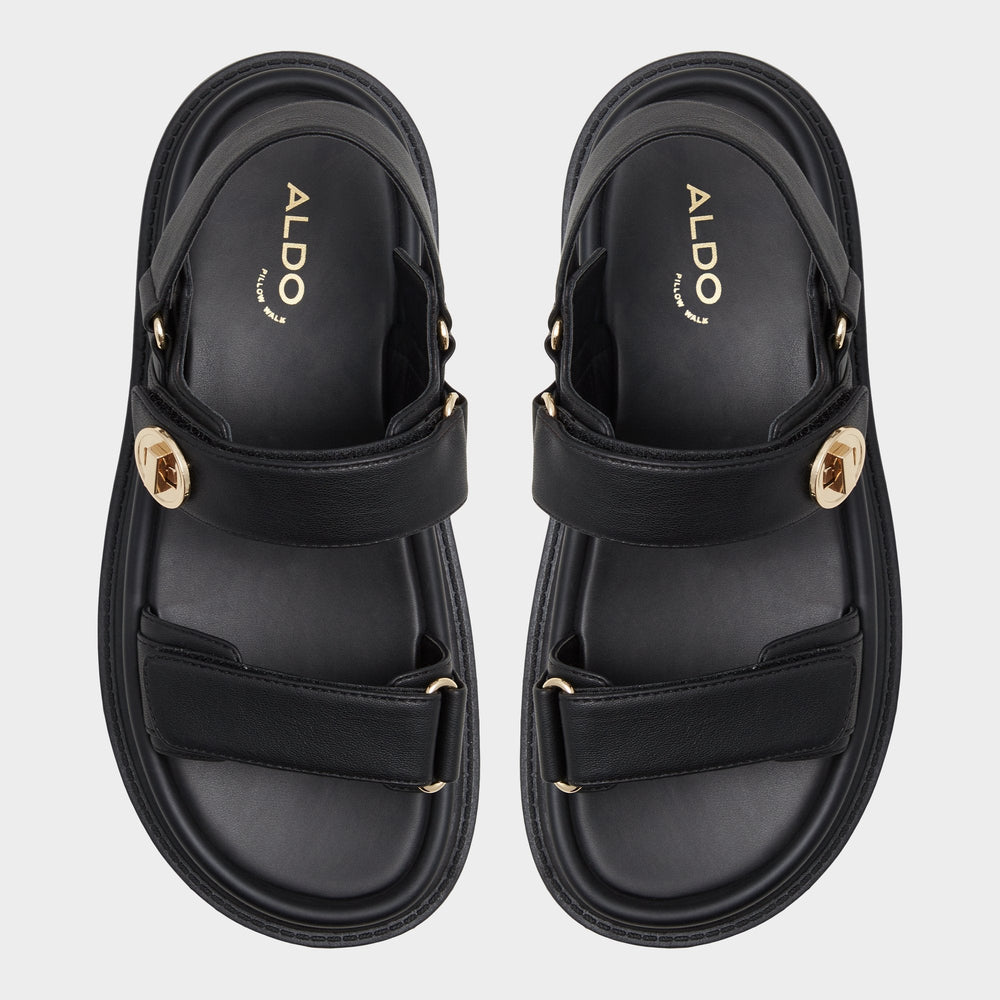 Black Linette Black Women's Footbed sandals - Footbed sandal, Footbed sandal | Aldo