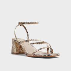 Brown Overflow Adrauder in Brown Overflow 13801090 - Strappy block heeled sandal, Block heel | Aldo
