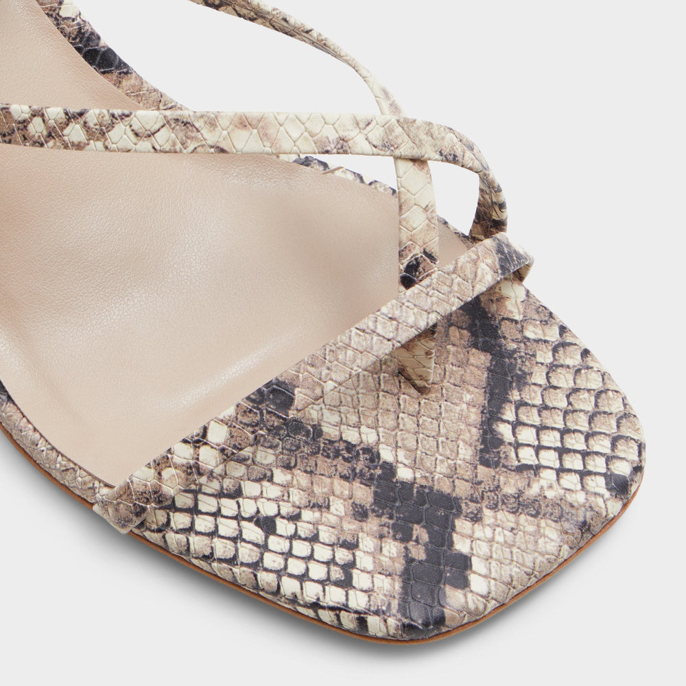 Brown Overflow Adrauder in Brown Overflow 13801090 - Strappy block heeled sandal, Block heel | Aldo