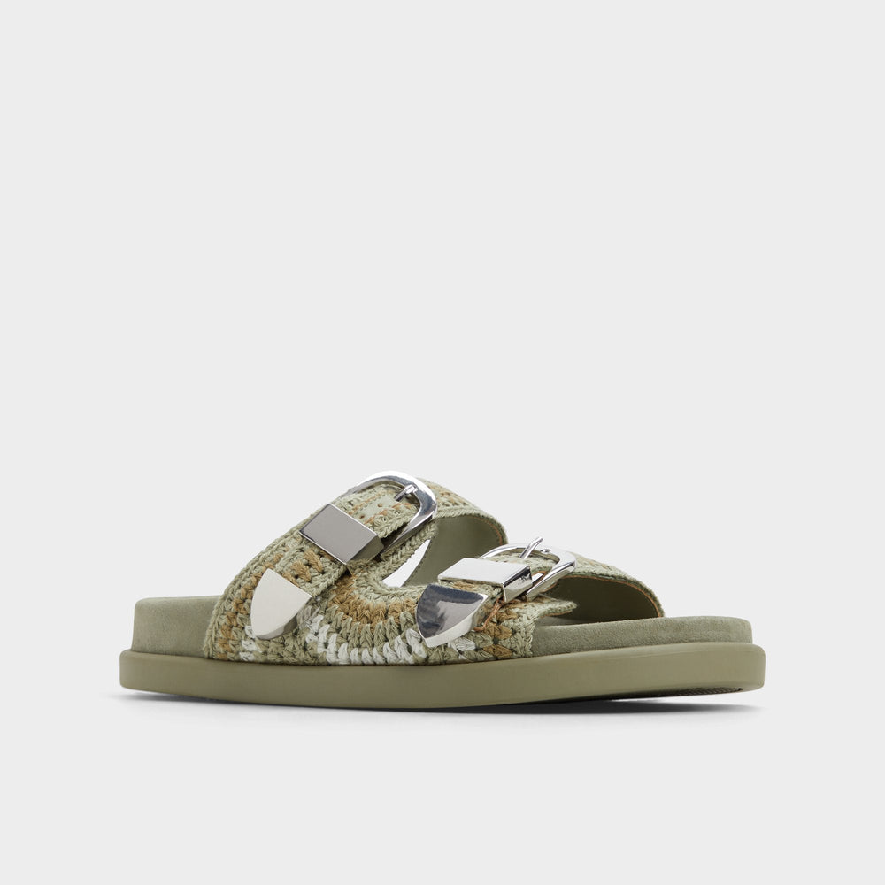 Khaki Bohodream Khaki Women's Footbed sandals - Footbed sandal | Aldo
