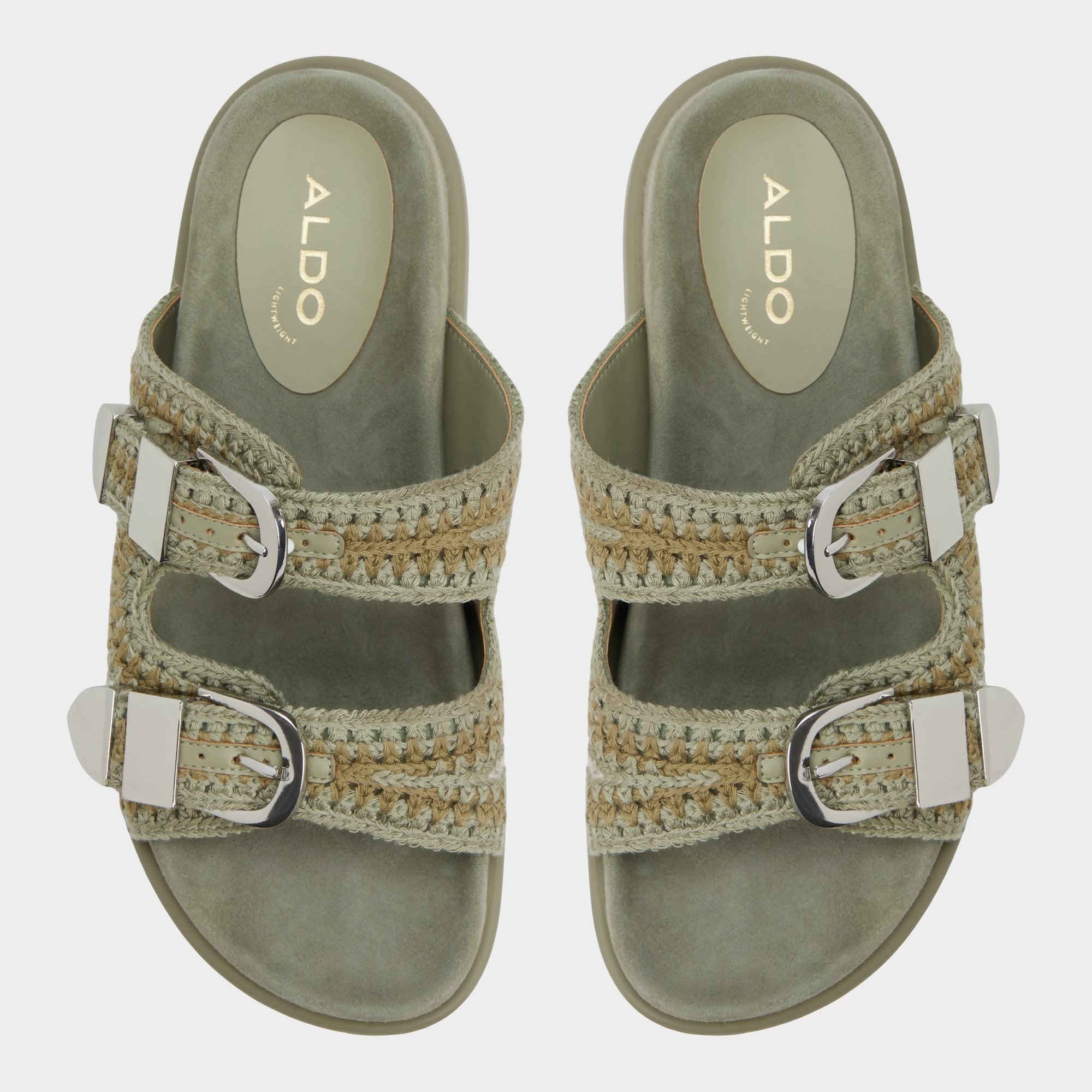 Khaki Bohodream Khaki Women's Footbed sandals - Footbed sandal | Aldo