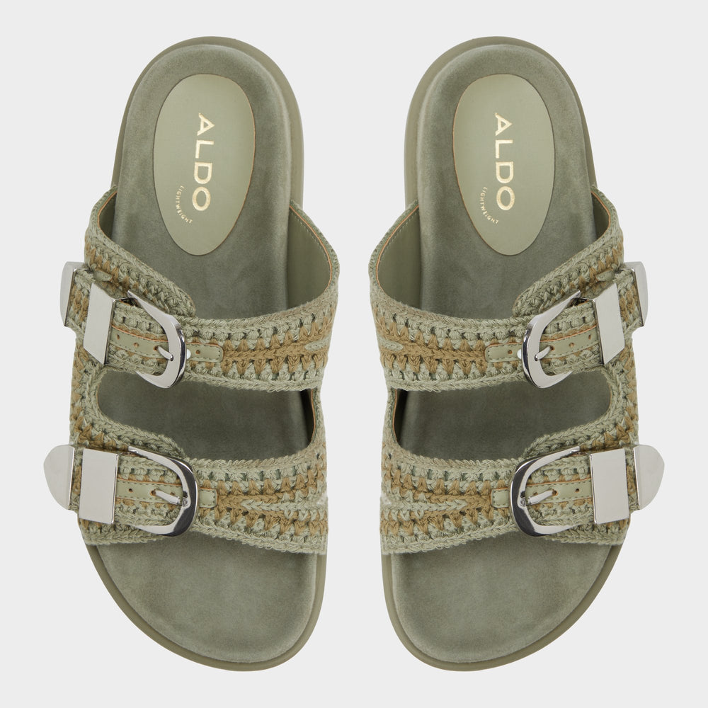 Khaki Bohodream Khaki Women's Footbed sandals - Footbed sandal | Aldo
