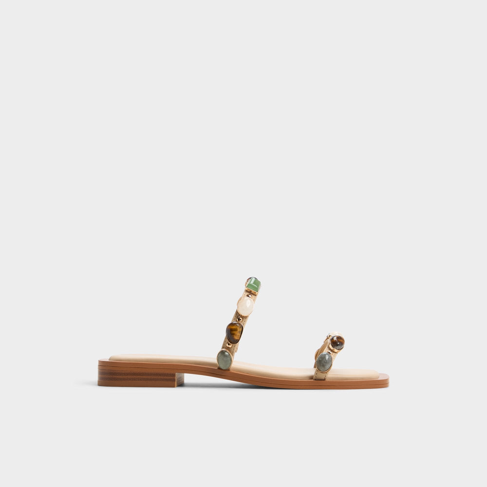 Medium Beige Sapphira Medium Beige Women's Flats - Strappy flat sandal | Aldo