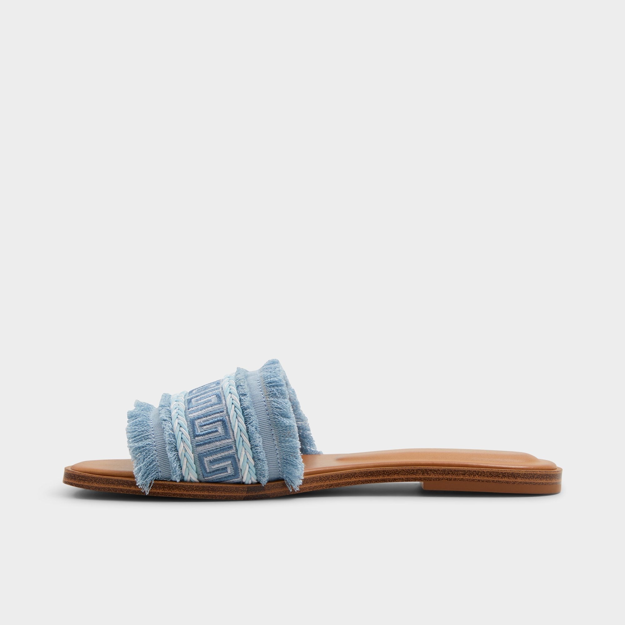 Medium Blue Nalani Medium Blue Women's Flats - Slide sandal | Aldo
