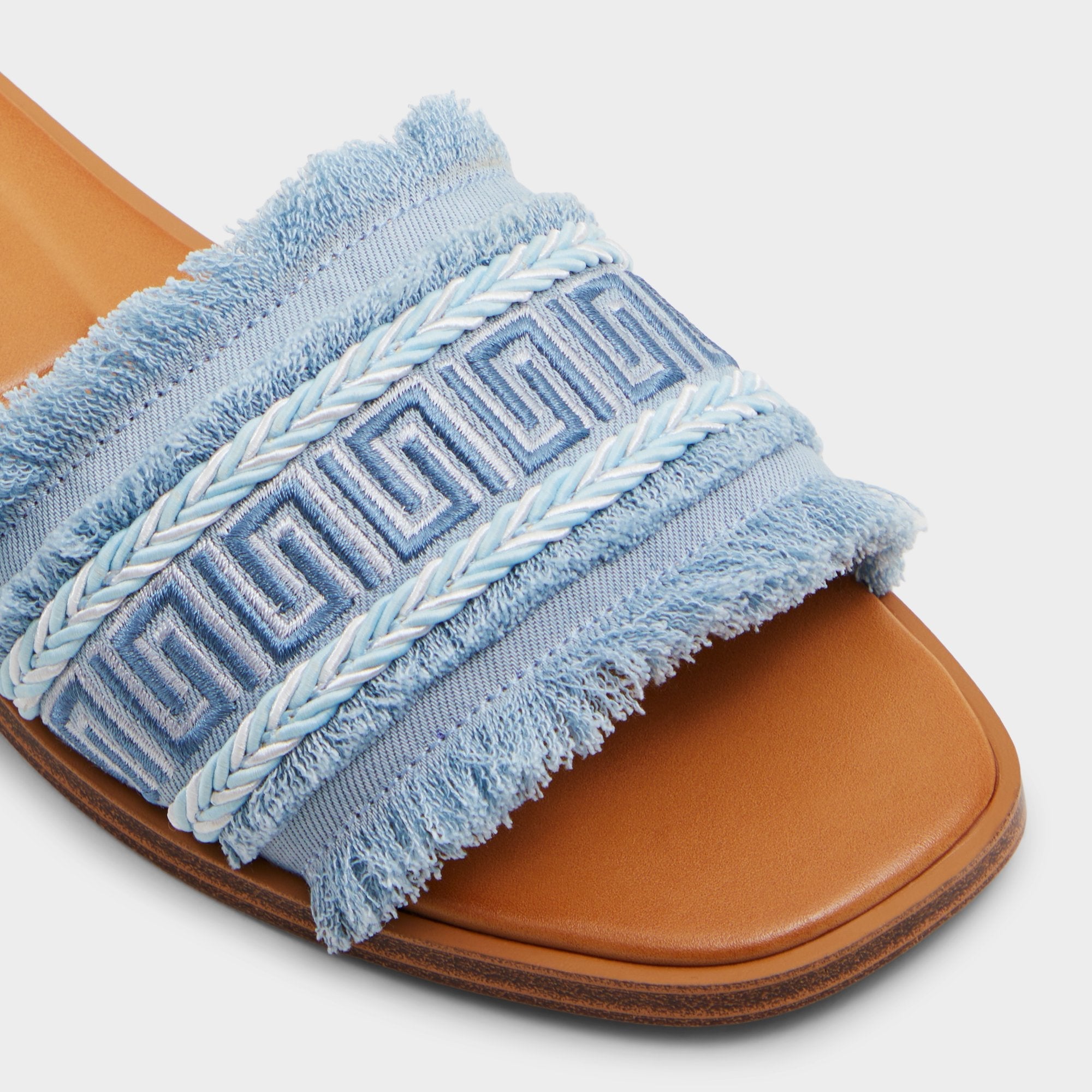 Medium Blue Nalani Medium Blue Women's Flats - Slide sandal | Aldo
