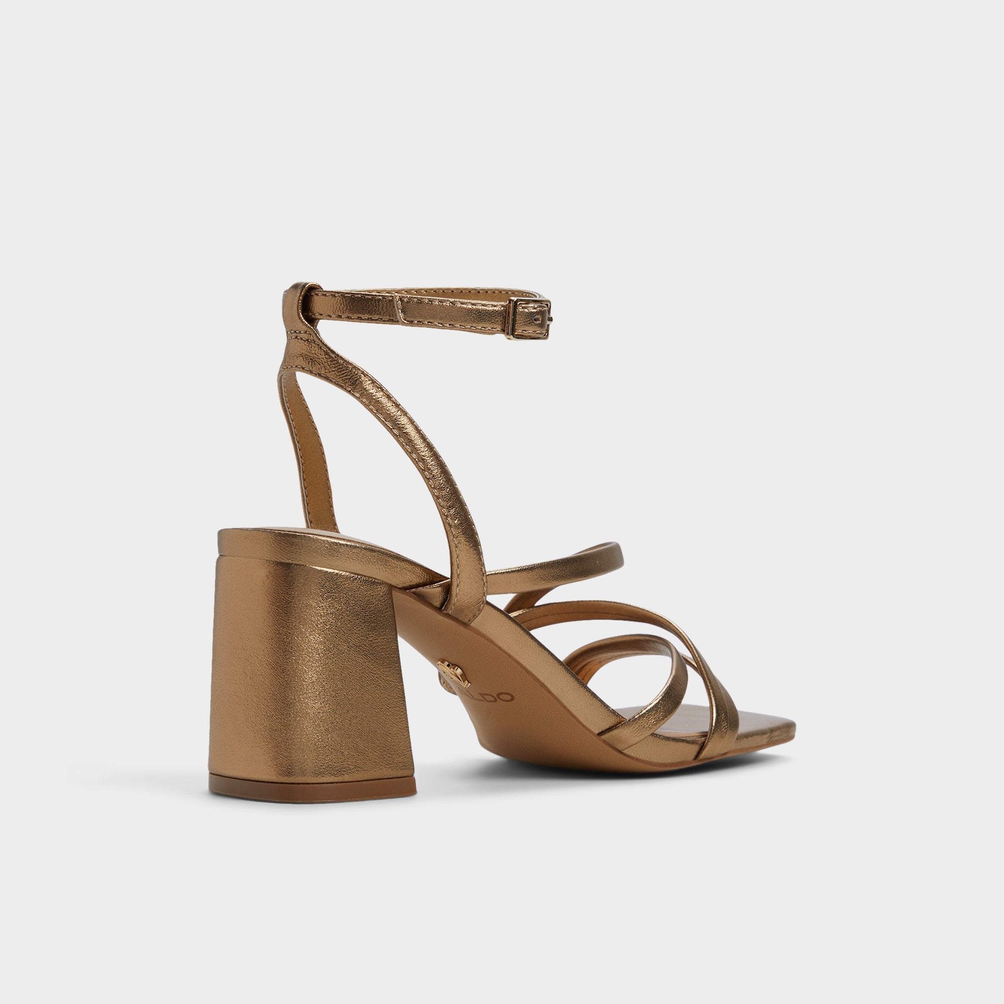 Gold Esther Gold Women's Block heels - Strappy heeled sandal, Block heel | Aldo