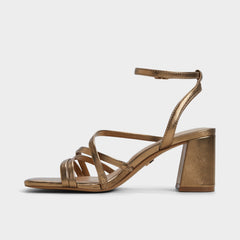 Gold Esther Gold Women's Block heels - Strappy heeled sandal, Block heel | Aldo