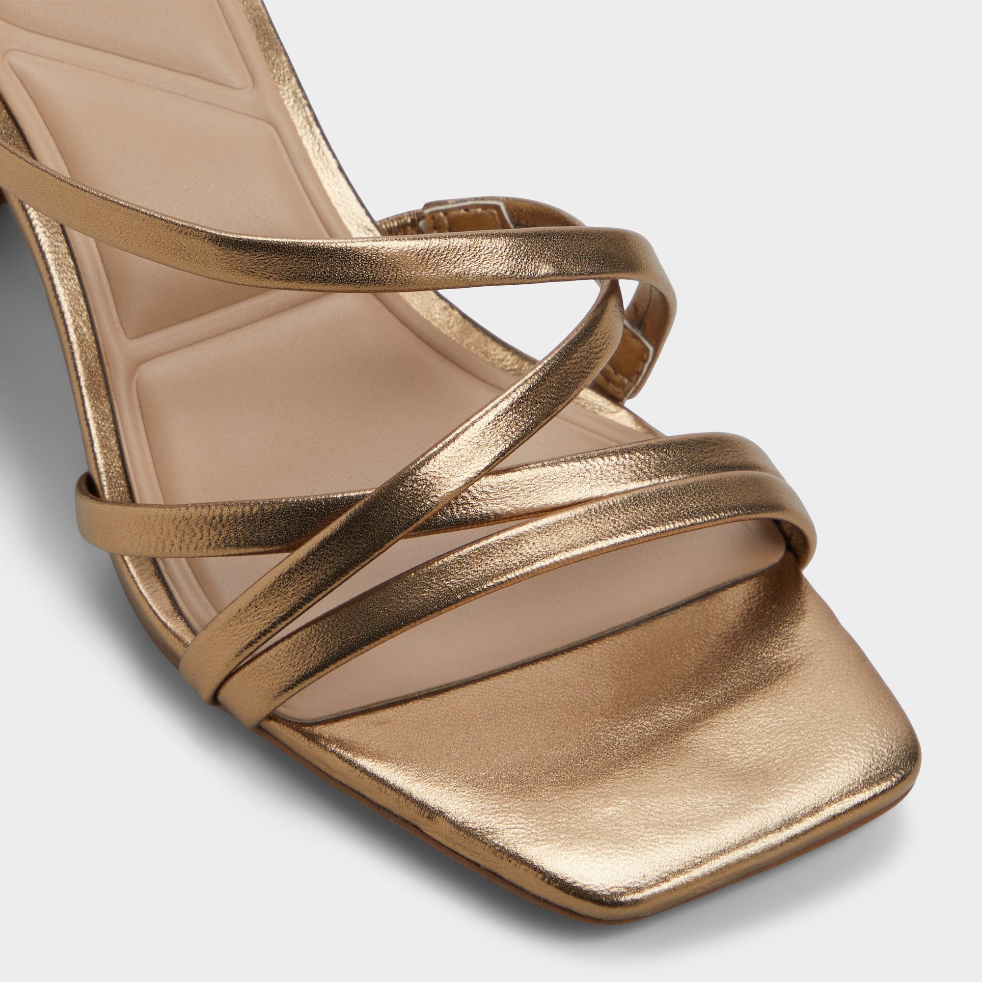Gold Esther Gold Women's Block heels - Strappy heeled sandal, Block heel | Aldo