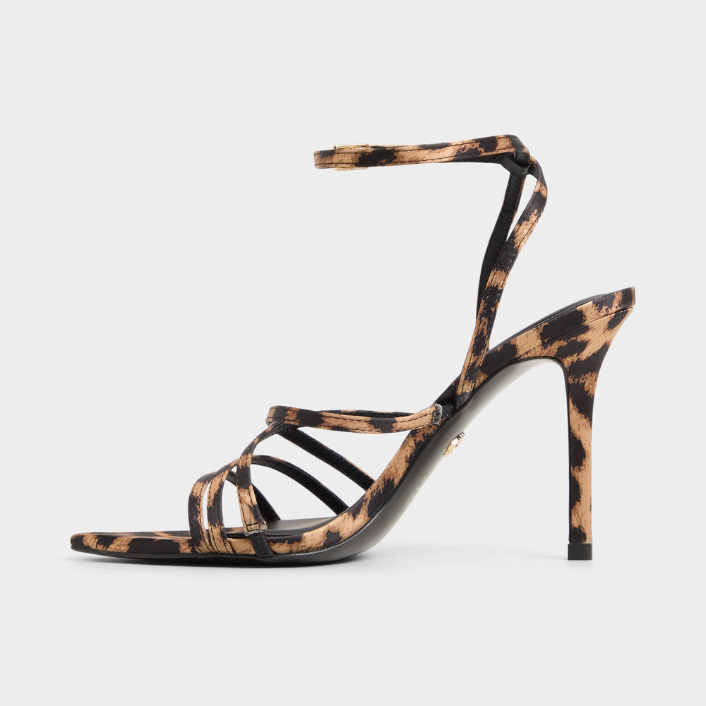 Brown Multi Solania Brown Multi Women's Strappy sandals - Strappy heeled sandal, Stiletto heel | Aldo
