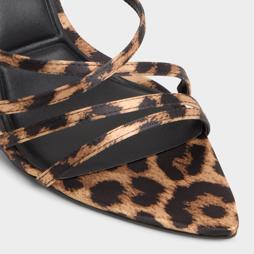 Brown Multi Solania Brown Multi Women's Strappy sandals - Strappy heeled sandal, Stiletto heel | Aldo