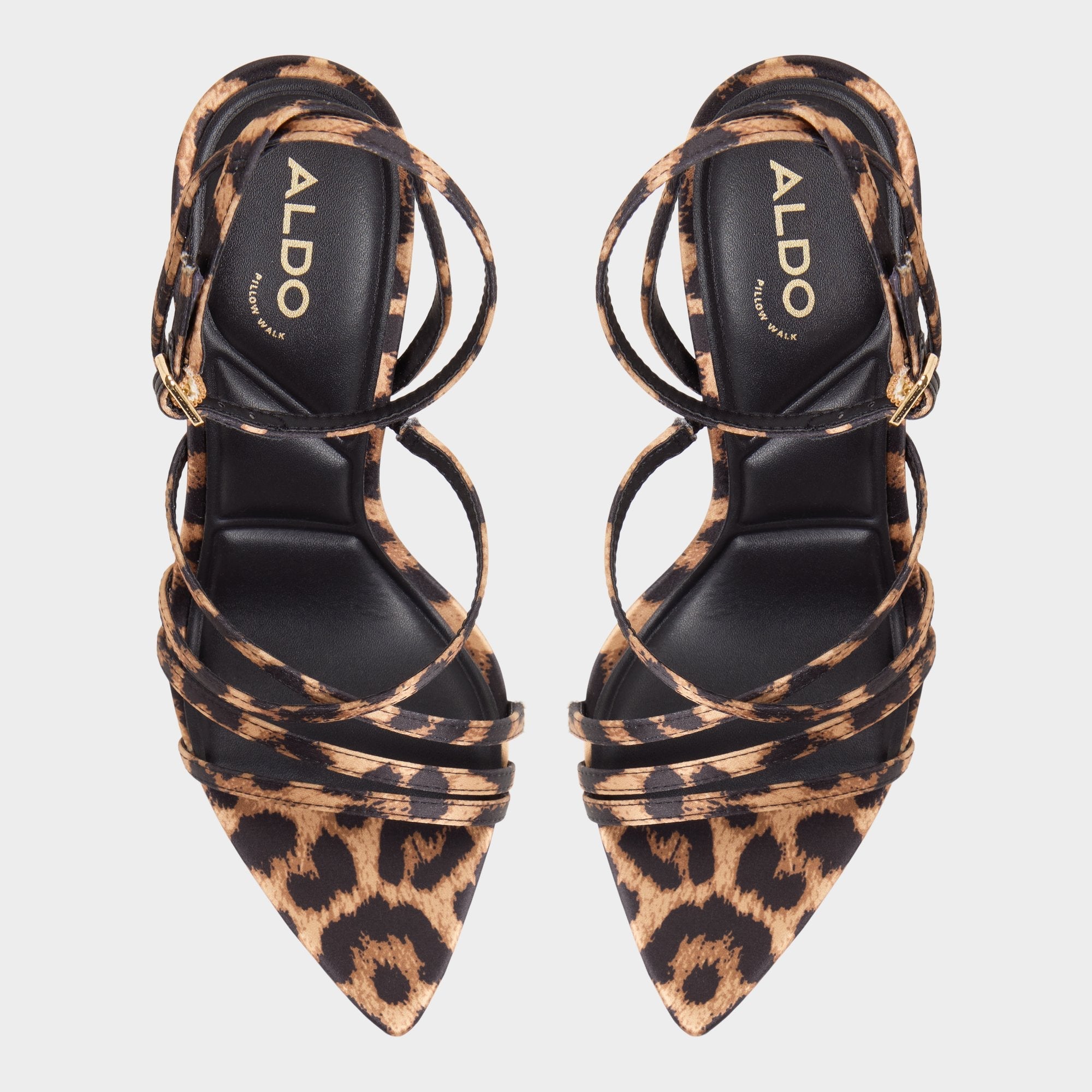 Brown Multi Solania Brown Multi Women's Strappy sandals - Strappy heeled sandal, Stiletto heel | Aldo
