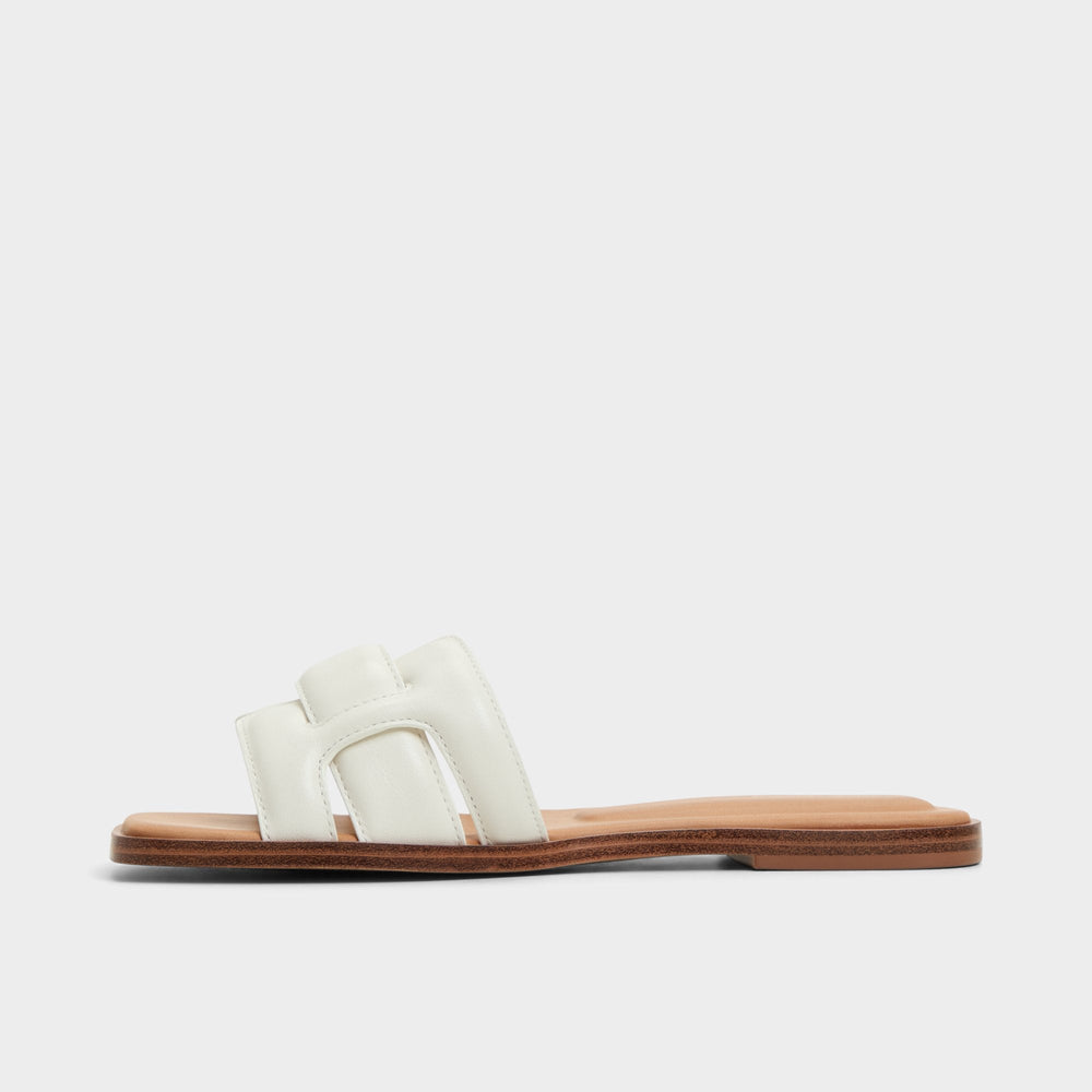 White Eleny White Women's Flats - Slide sandal | Aldo