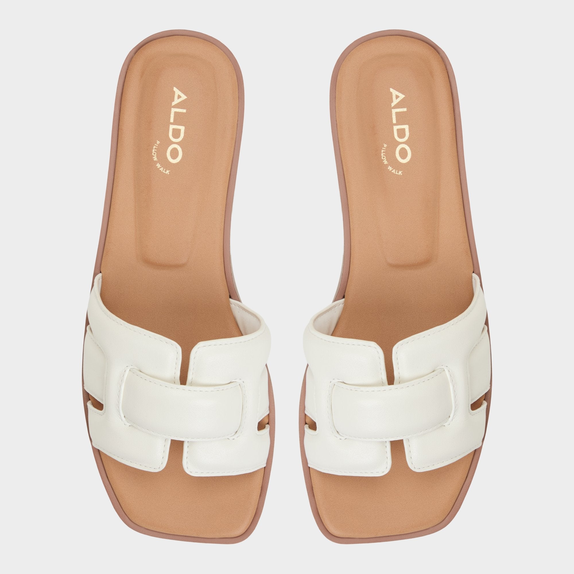 White Eleny White Women's Flats - Slide sandal | Aldo
