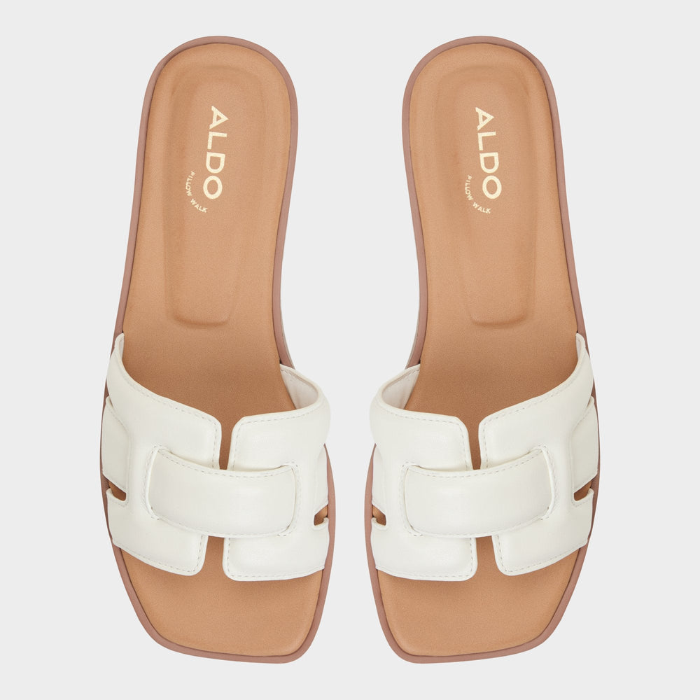White Eleny White Women's Flats - Slide sandal | Aldo