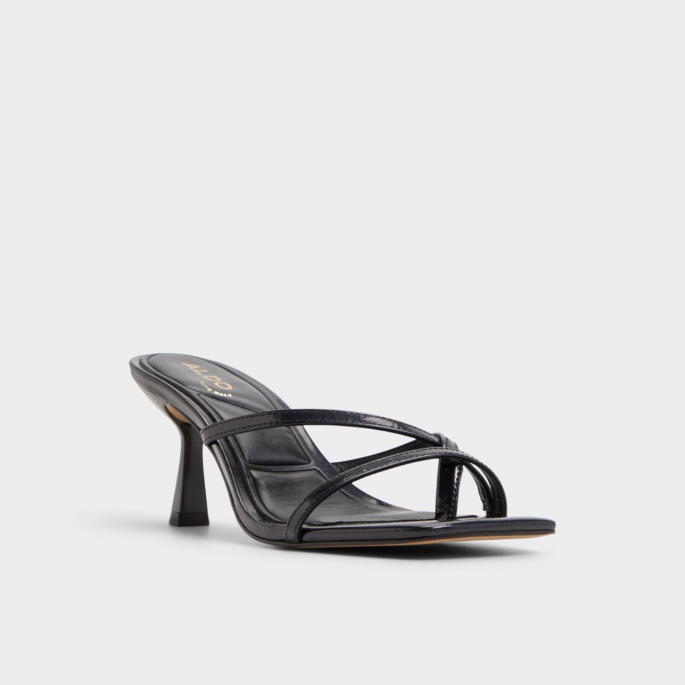 Black Calypsa Black Women's Animal Prints - Strappy heeled sandal, Block heel | Aldo