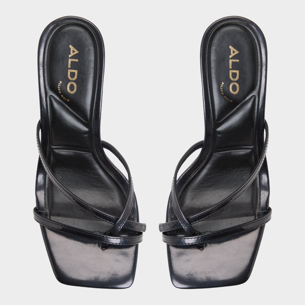 Black Calypsa Black Women's Animal Prints - Strappy heeled sandal, Block heel | Aldo