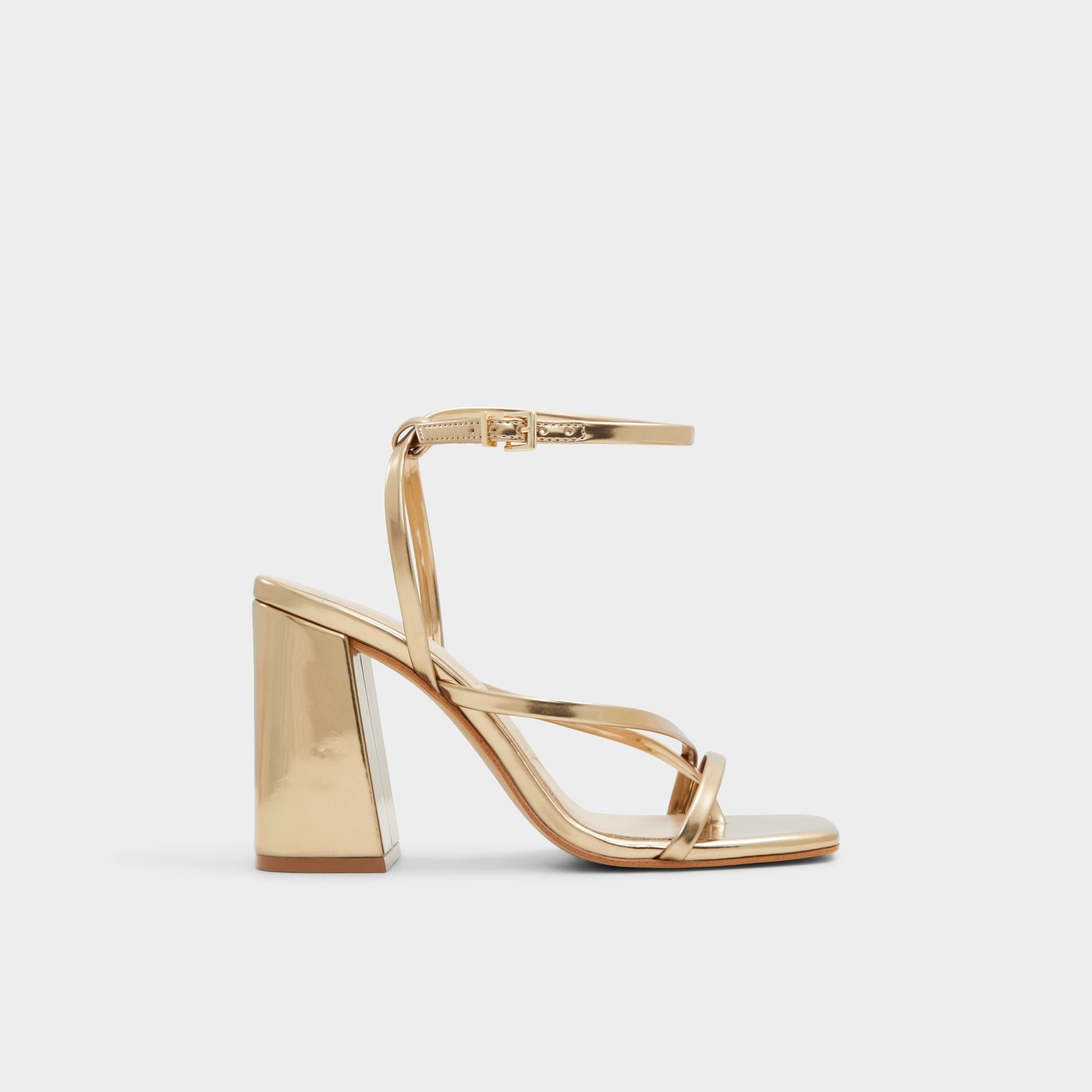 Gold Laurader Gold Women's Block heels - Strappy heeled sandal, Block heel | Aldo