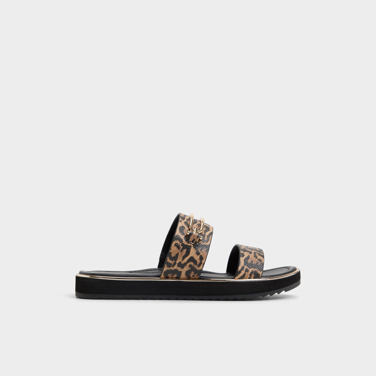 Brown Multi Lagoon Brown Multi Women's Flats - Strappy flat sandal, Footbed sandal | Aldo