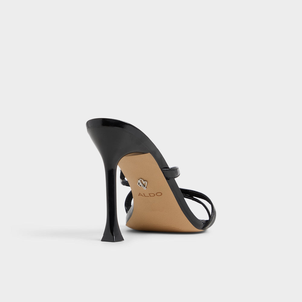 Black Velaia Black Women's Heeled mules - Heeled mule, Stiletto heel | Aldo