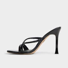Black Velaia Black Women's Heeled mules - Heeled mule, Stiletto heel | Aldo