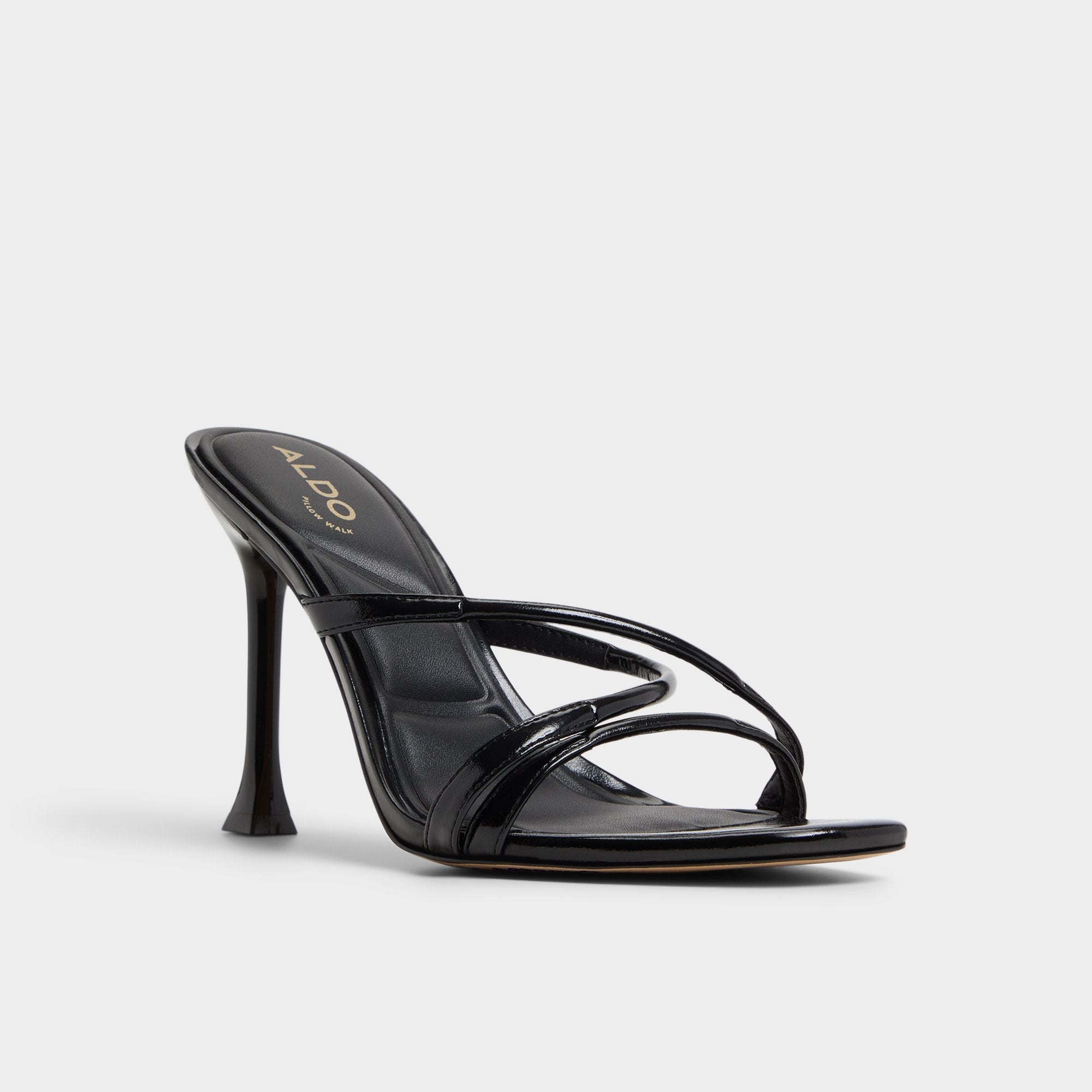 Black Velaia Black Women's Heeled mules - Heeled mule, Stiletto heel | Aldo