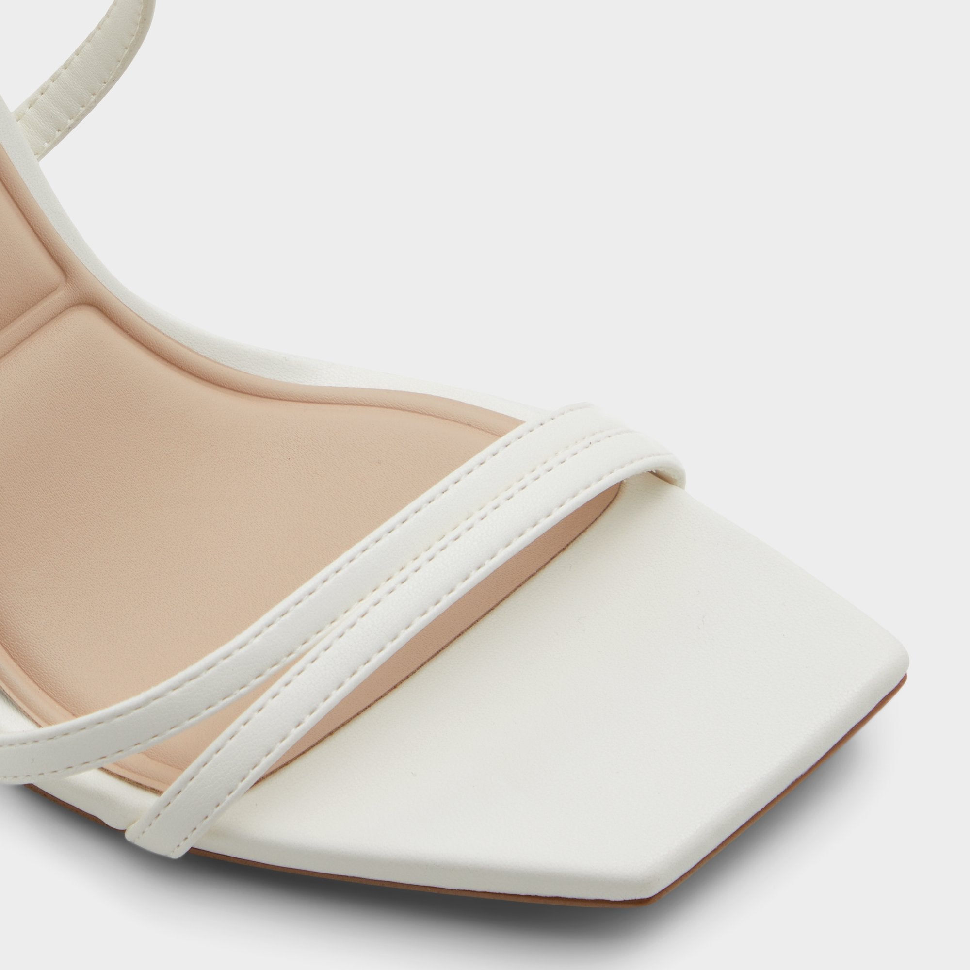 White Phaedra in White - Strappy stiletto sandal, Stiletto heel | Aldo