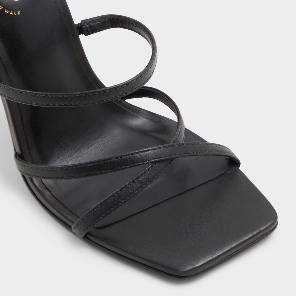 Black Galoi Black Women's Strappy sandals - Strappy heeled sandal | Aldo