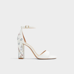 White Multi Enaegyn White Multi Women's Strappy sandals - Strappy heeled sandal, Block heel | Aldo