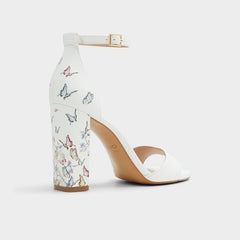 White Multi Enaegyn White Multi Women's Strappy sandals - Strappy heeled sandal, Block heel | Aldo